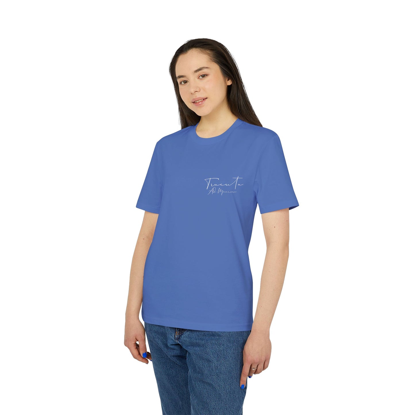 TRUCUTU Unisex T-Shirt – Casual Cotton Logo Shirt with Back Print & Front Signature | Everyday Streetwear Tee