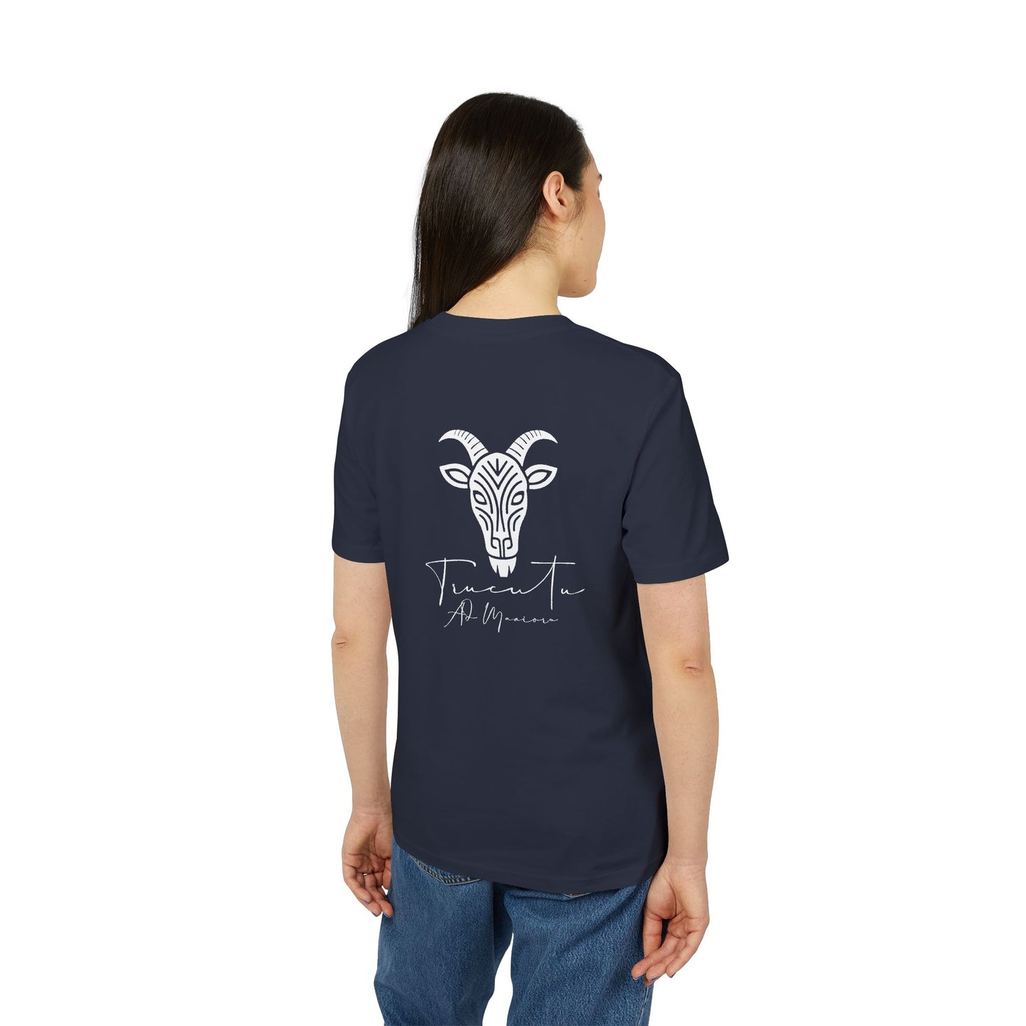 TRUCUTU Unisex T-Shirt – Casual Cotton Logo Shirt with Back Print & Front Signature | Everyday Streetwear Tee