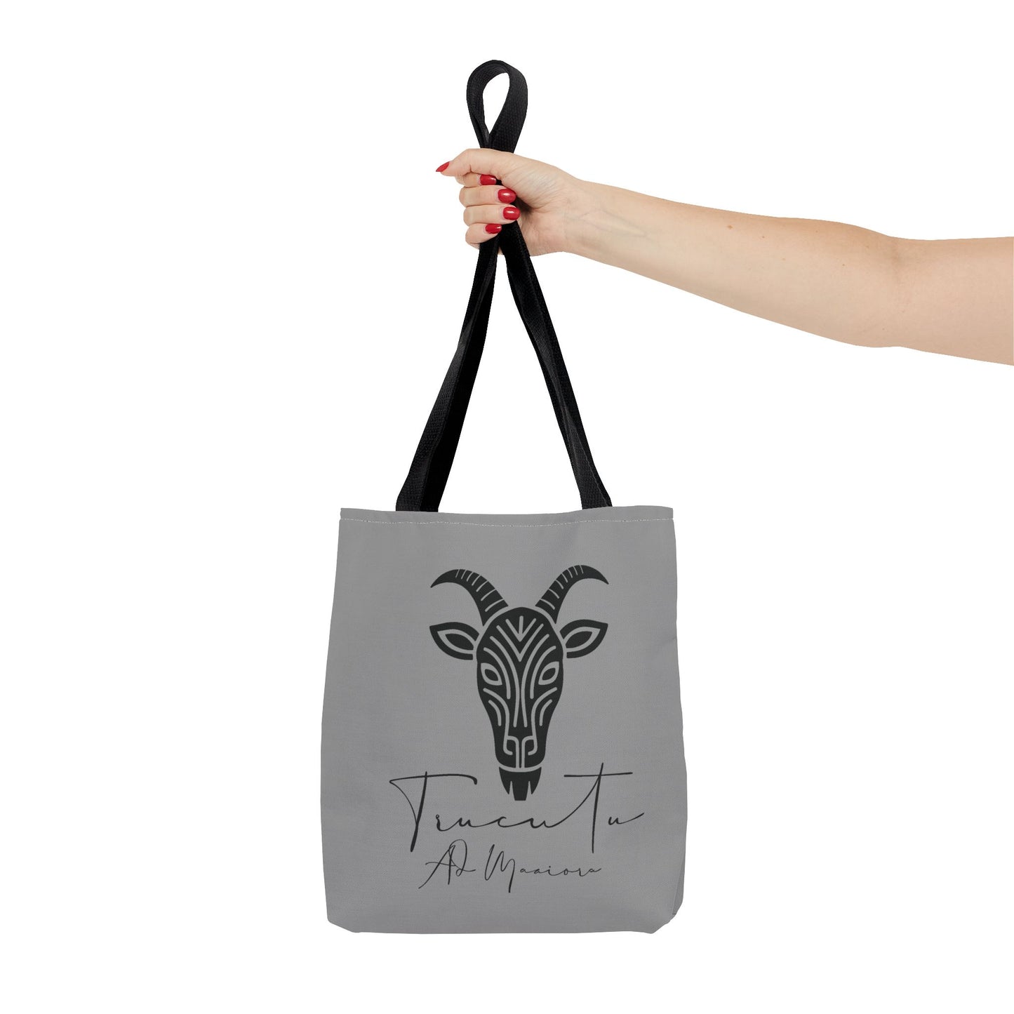 Borsa Tote TRUCUTU con Capra Tribale – Shopper Ecologica, Stile Boho Chic, Idea Regalo per Amanti degli Animali