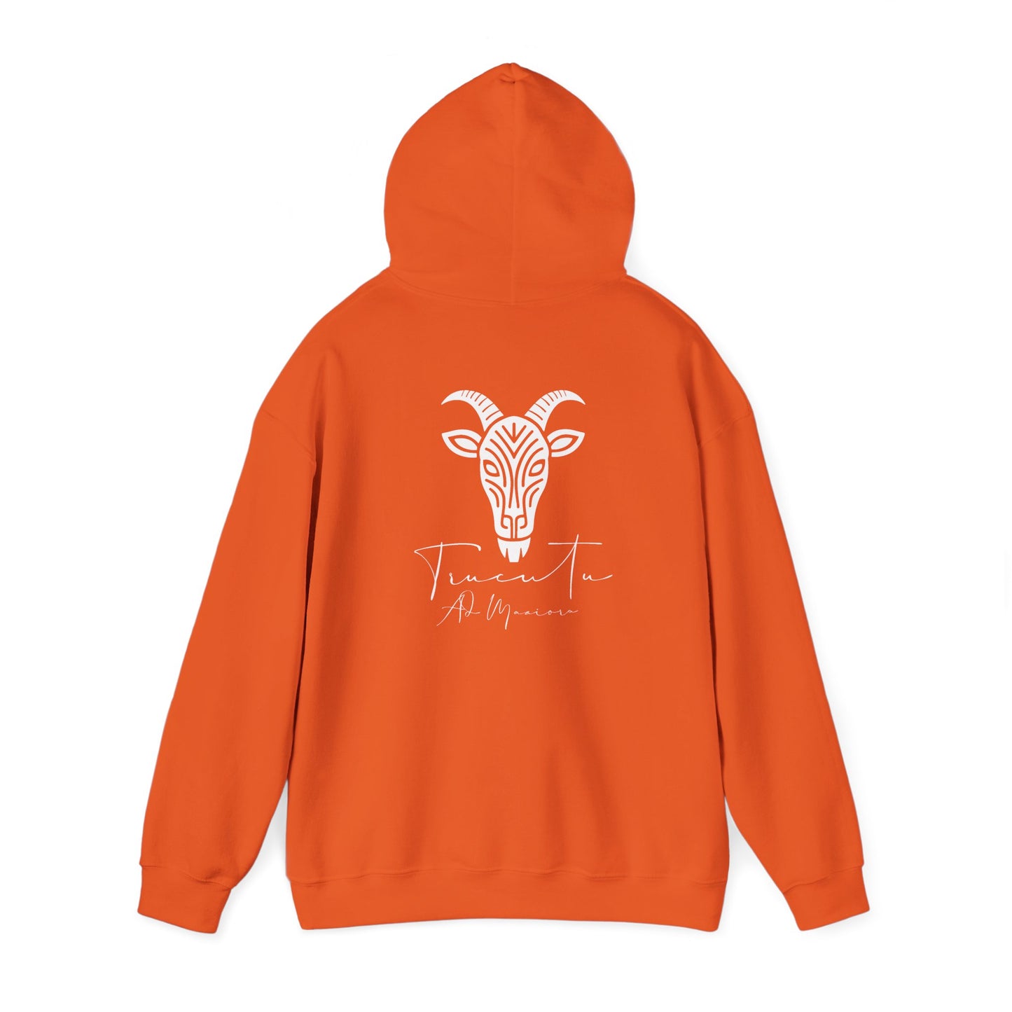 TRUCUTU Logo Hoodie – Unisex Pullover with Goat Emblem | Casual Streetwear | Gift for Animal & Nature Lover