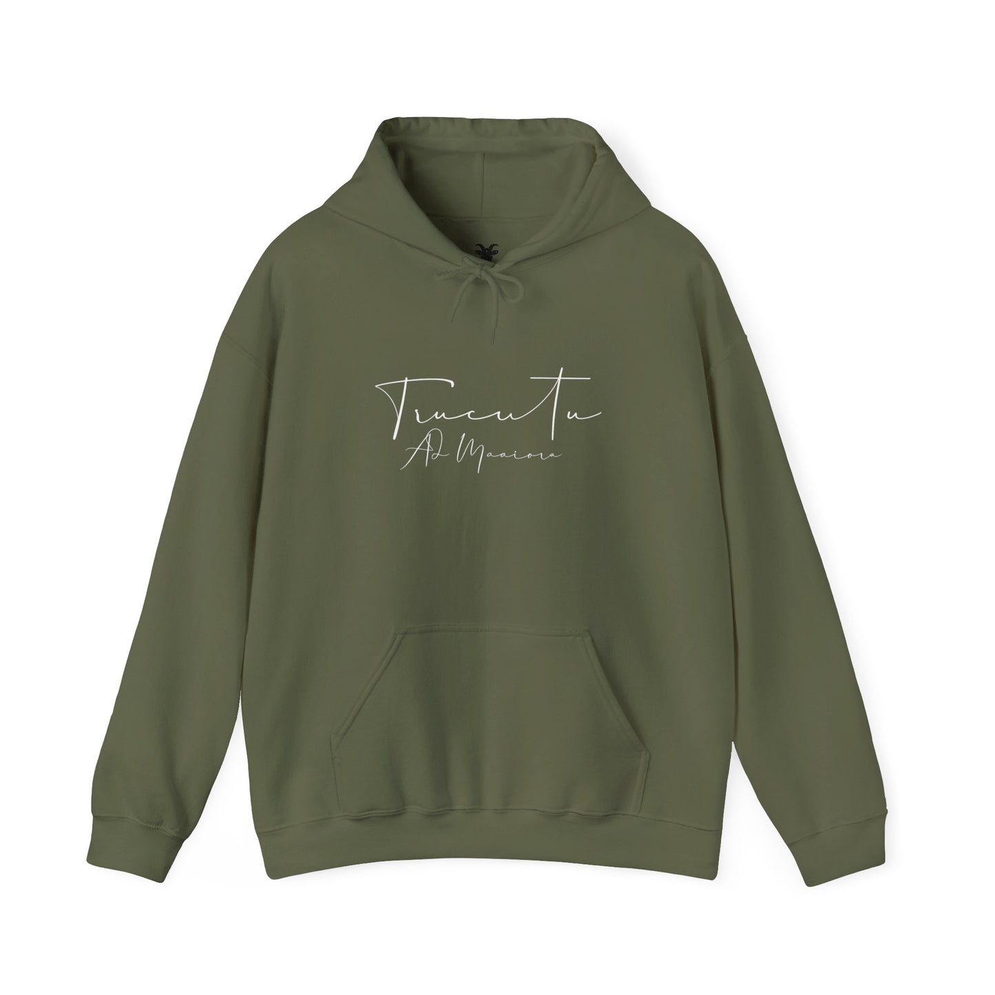 TRUCUTU Logo Hoodie – Unisex Pullover with Goat Emblem | Casual Streetwear | Gift for Animal & Nature Lover