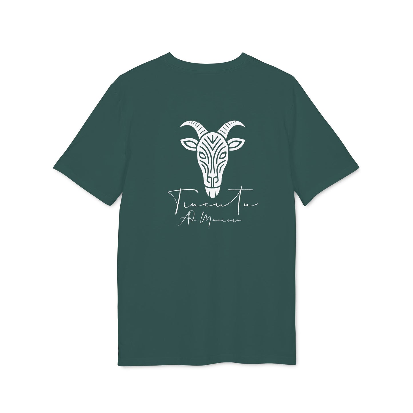 TRUCUTU Unisex T-Shirt – Casual Cotton Logo Shirt with Back Print & Front Signature | Everyday Streetwear Tee