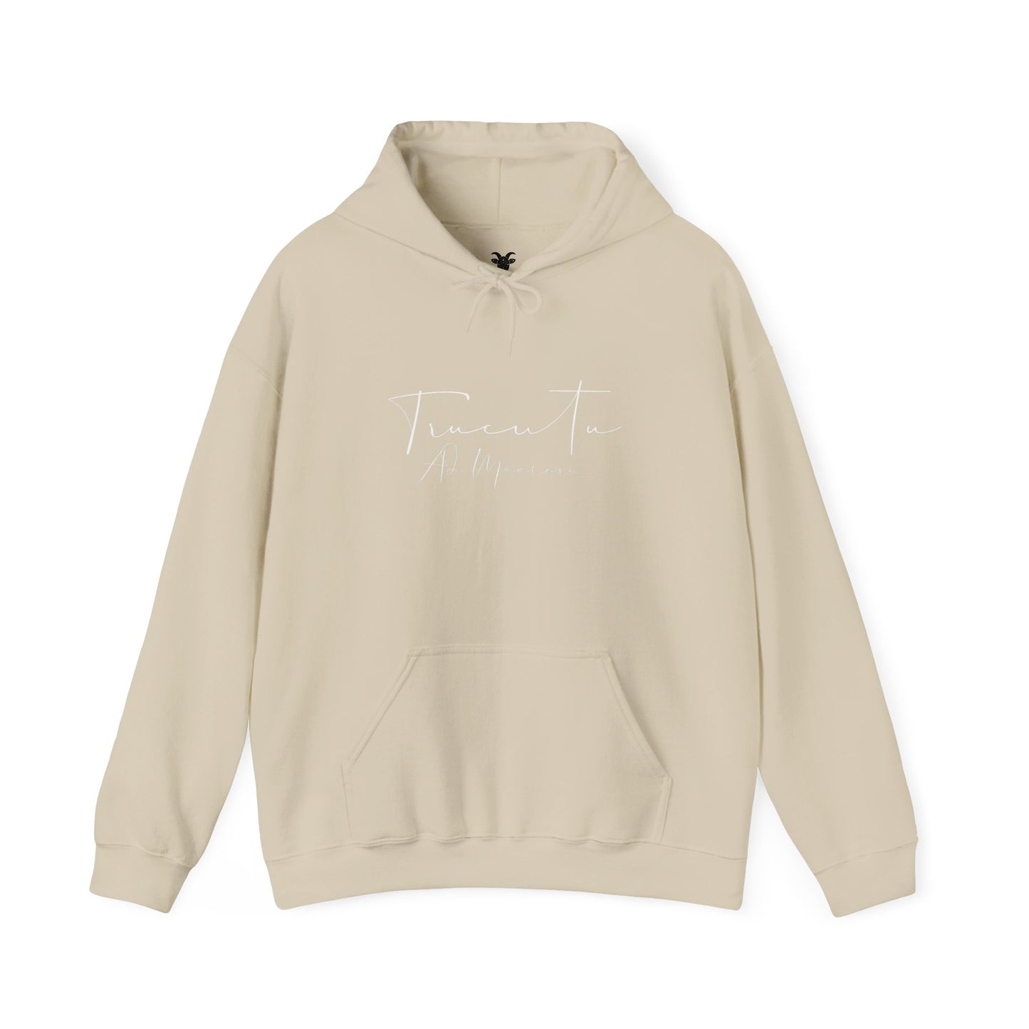 TRUCUTU Logo Hoodie – Unisex Pullover with Goat Emblem | Casual Streetwear | Gift for Animal & Nature Lover