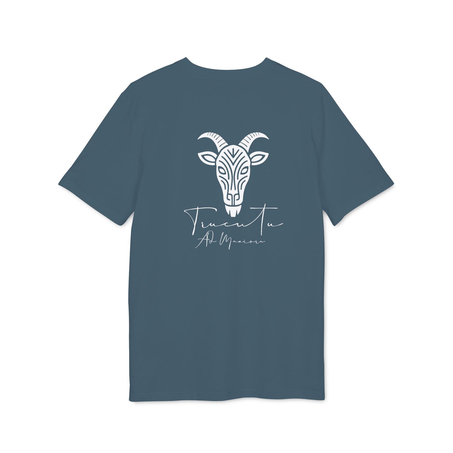 TRUCUTU Unisex T-Shirt – Casual Cotton Logo Shirt with Back Print & Front Signature | Everyday Streetwear Tee
