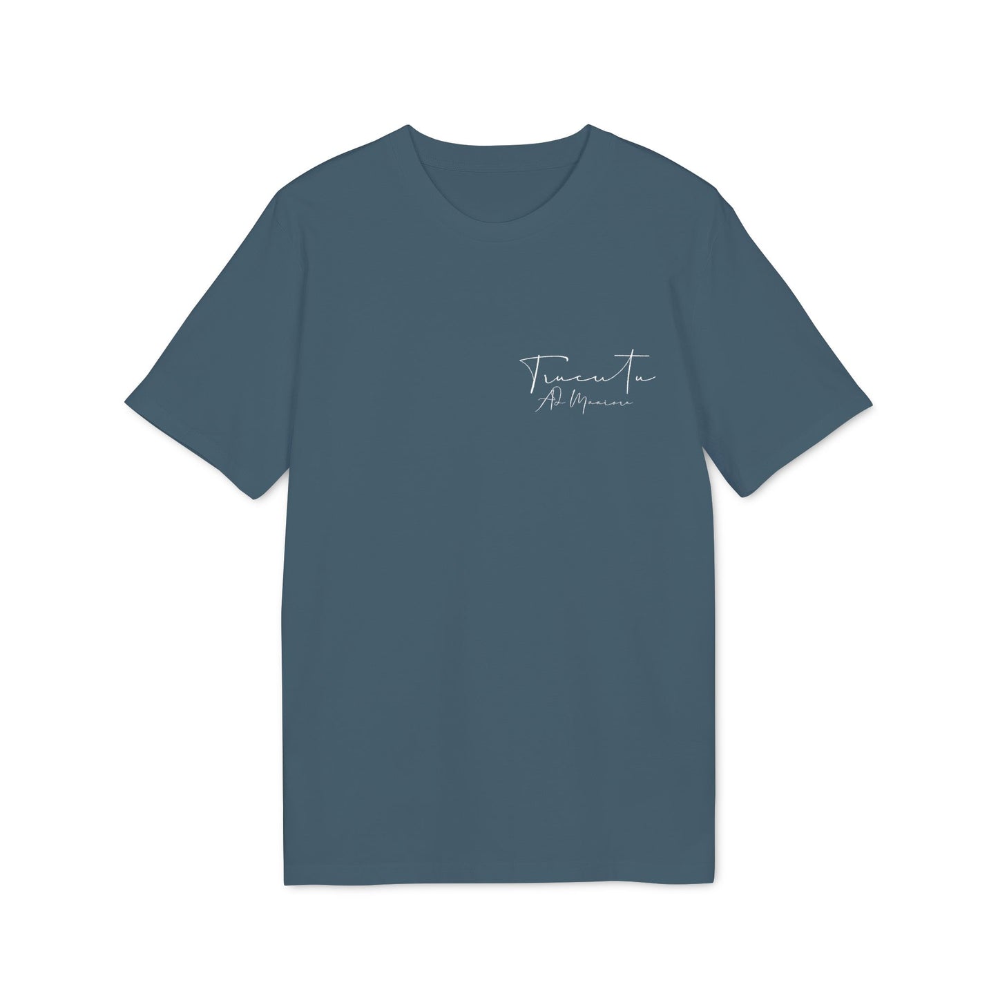 TRUCUTU Unisex T-Shirt – Casual Cotton Logo Shirt with Back Print & Front Signature | Everyday Streetwear Tee