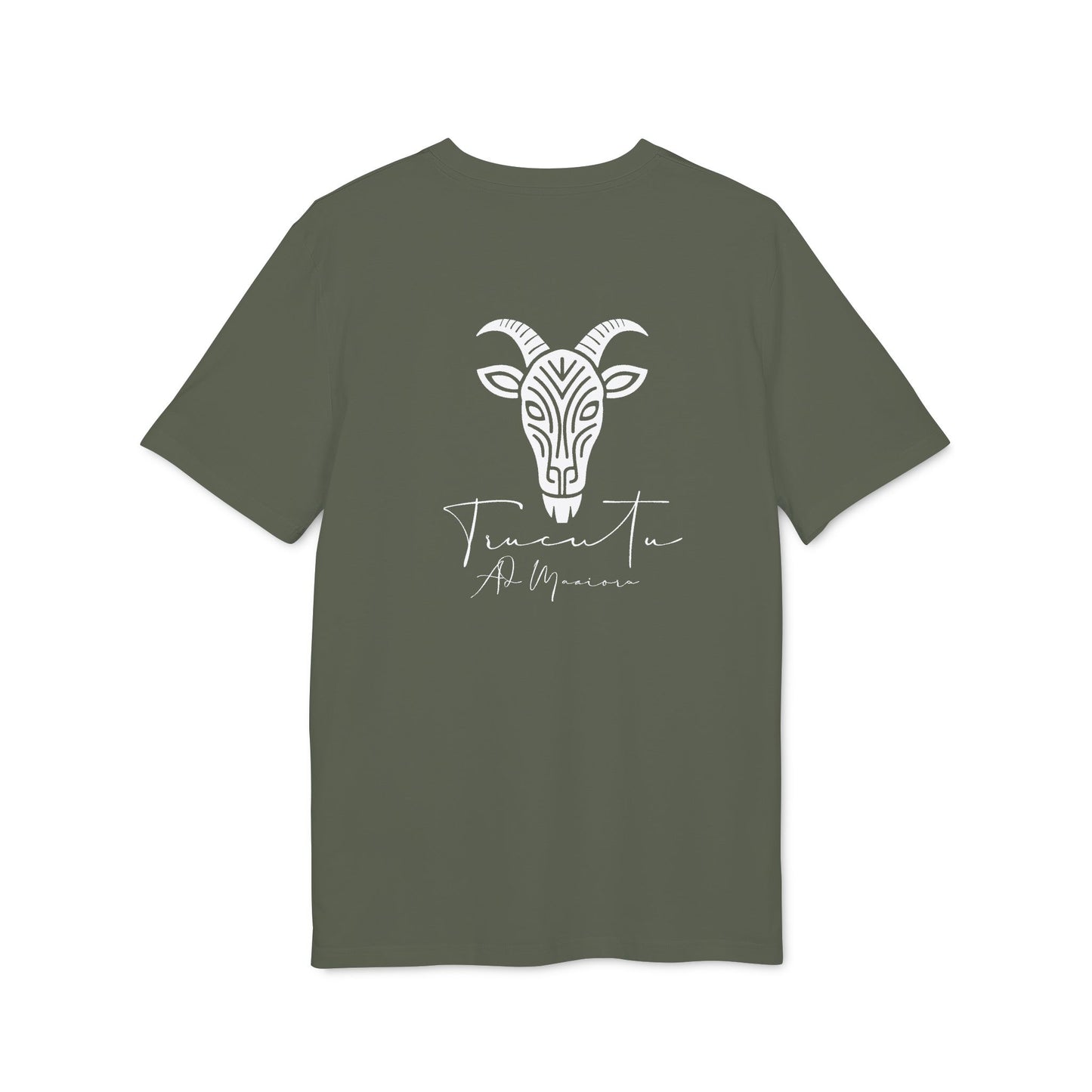 TRUCUTU Unisex T-Shirt – Casual Cotton Logo Shirt with Back Print & Front Signature | Everyday Streetwear Tee