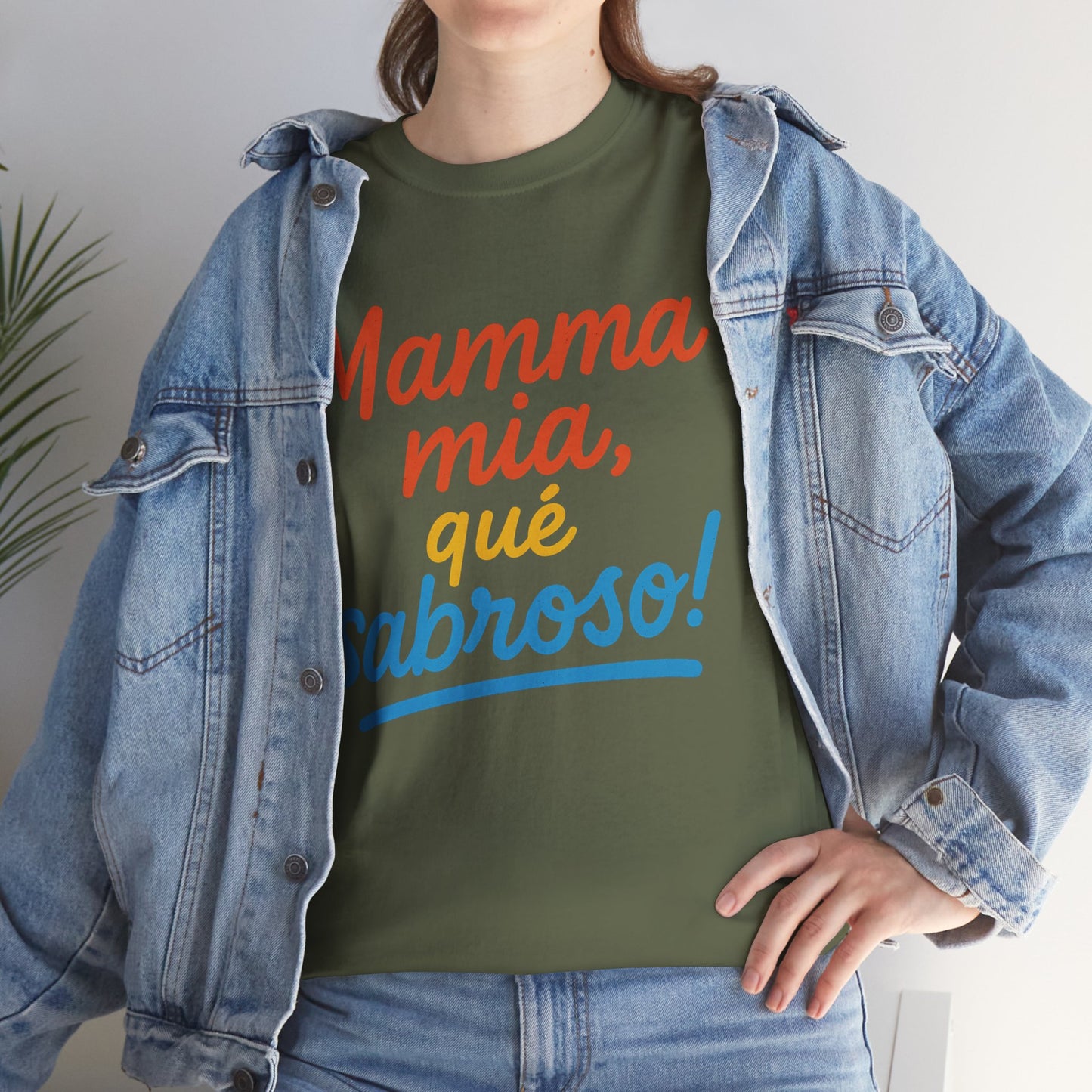 TRUCUTU “Deliciously Fun” Unisex Heavy Cotton Tee – Mamma mia, qué sabroso! | Perfect for Foodies, Casual Wear, Summer Parties & Gifts
