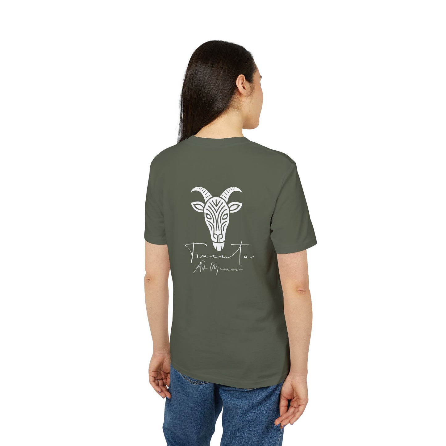 TRUCUTU Unisex T-Shirt – Casual Cotton Logo Shirt with Back Print & Front Signature | Everyday Streetwear Tee