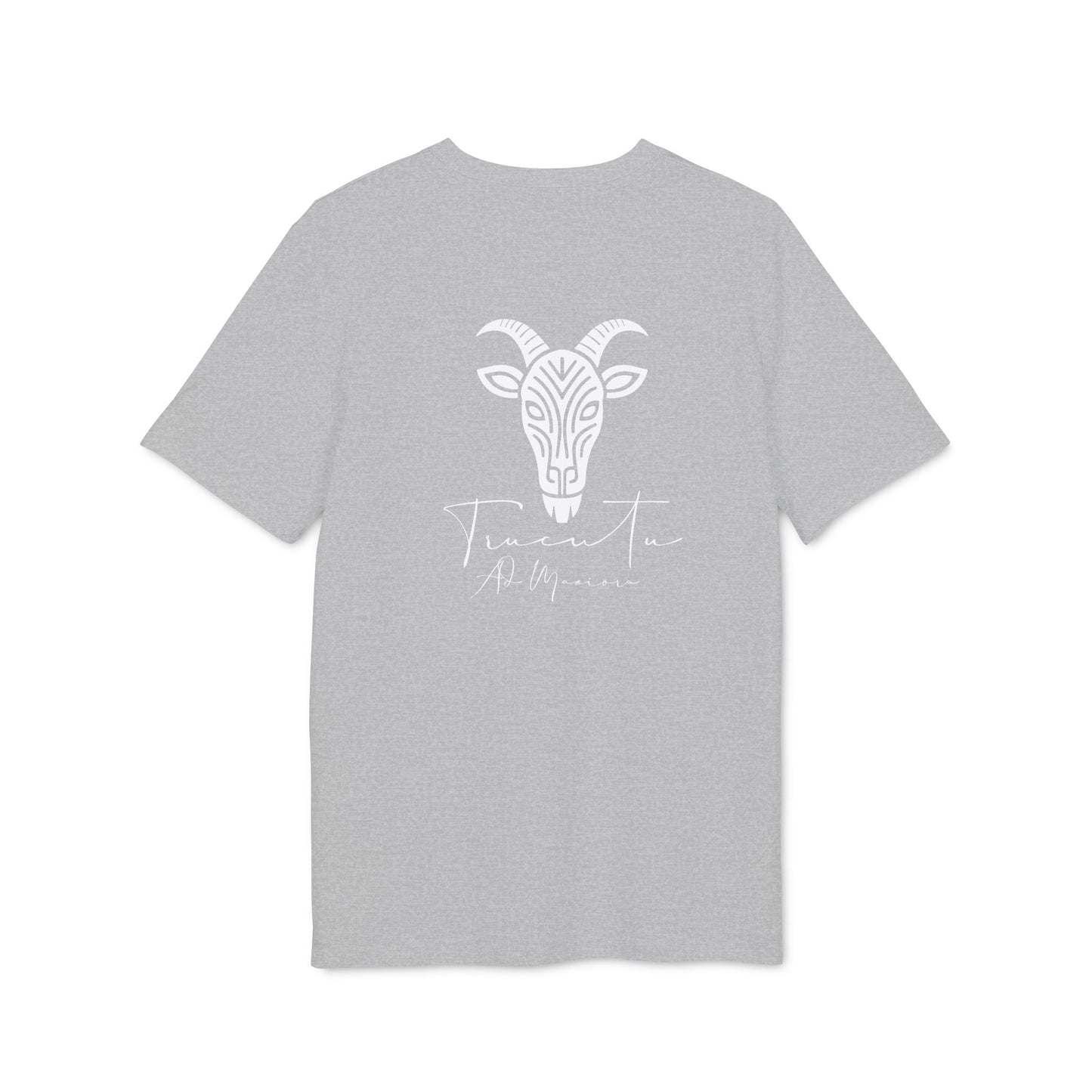 TRUCUTU Unisex T-Shirt – Casual Cotton Logo Shirt with Back Print & Front Signature | Everyday Streetwear Tee