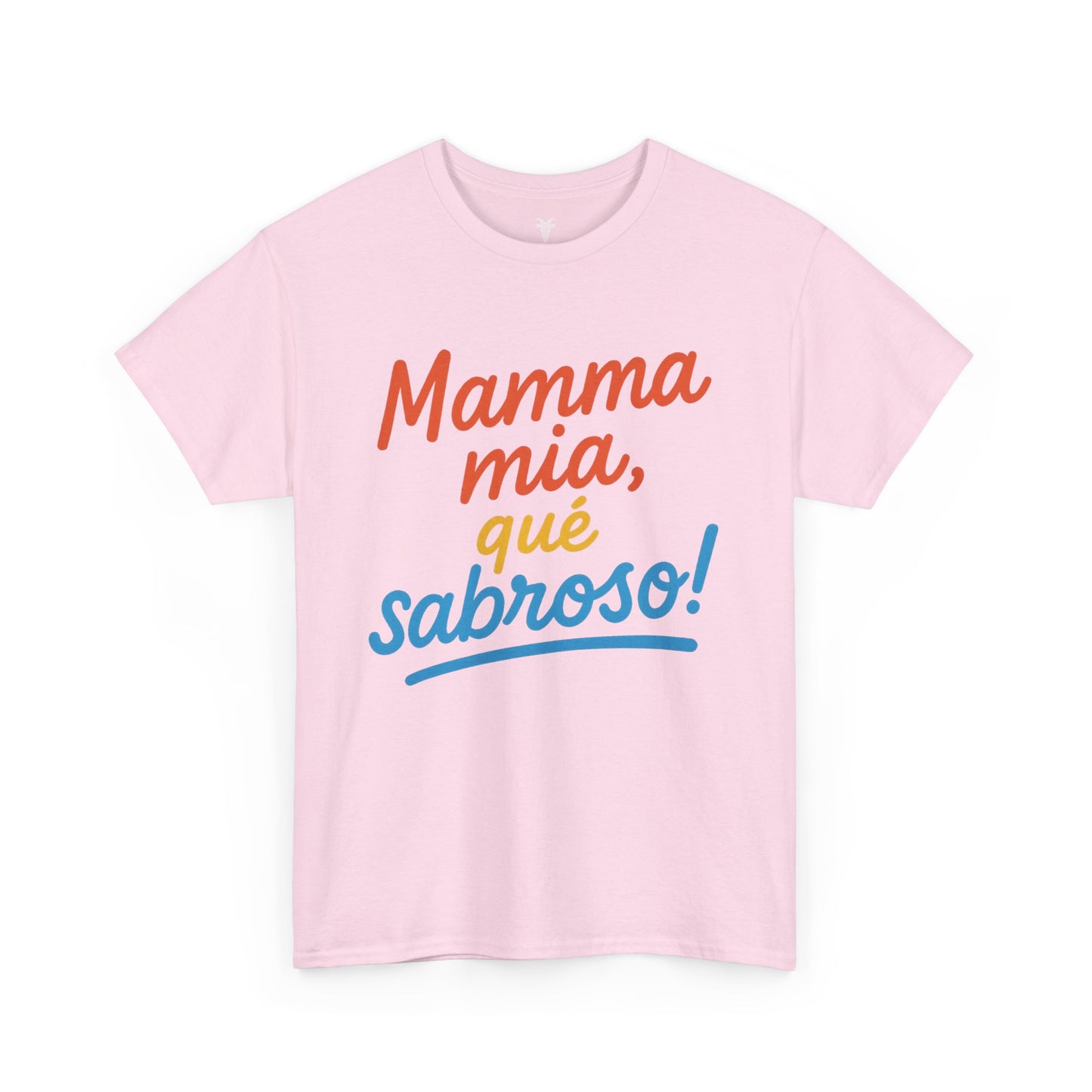 TRUCUTU “Mamma Mia, Qué Sabroso!” Unisex Tee – Funny Foodie Shirt | Casual Wear | Summer Vibes | Gift for Food Lovers | Conversation Starter
