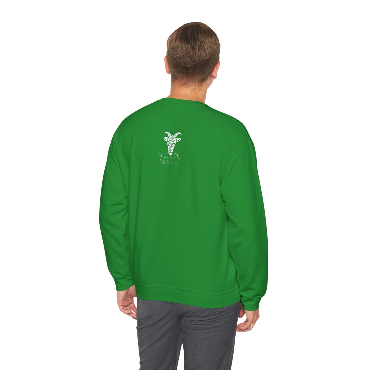 Felpa Unisex TRUCUTU con Simbolo della Capra – Stile Boho Festival | Regalo per Amanti della Natura | Morbida e Comoda