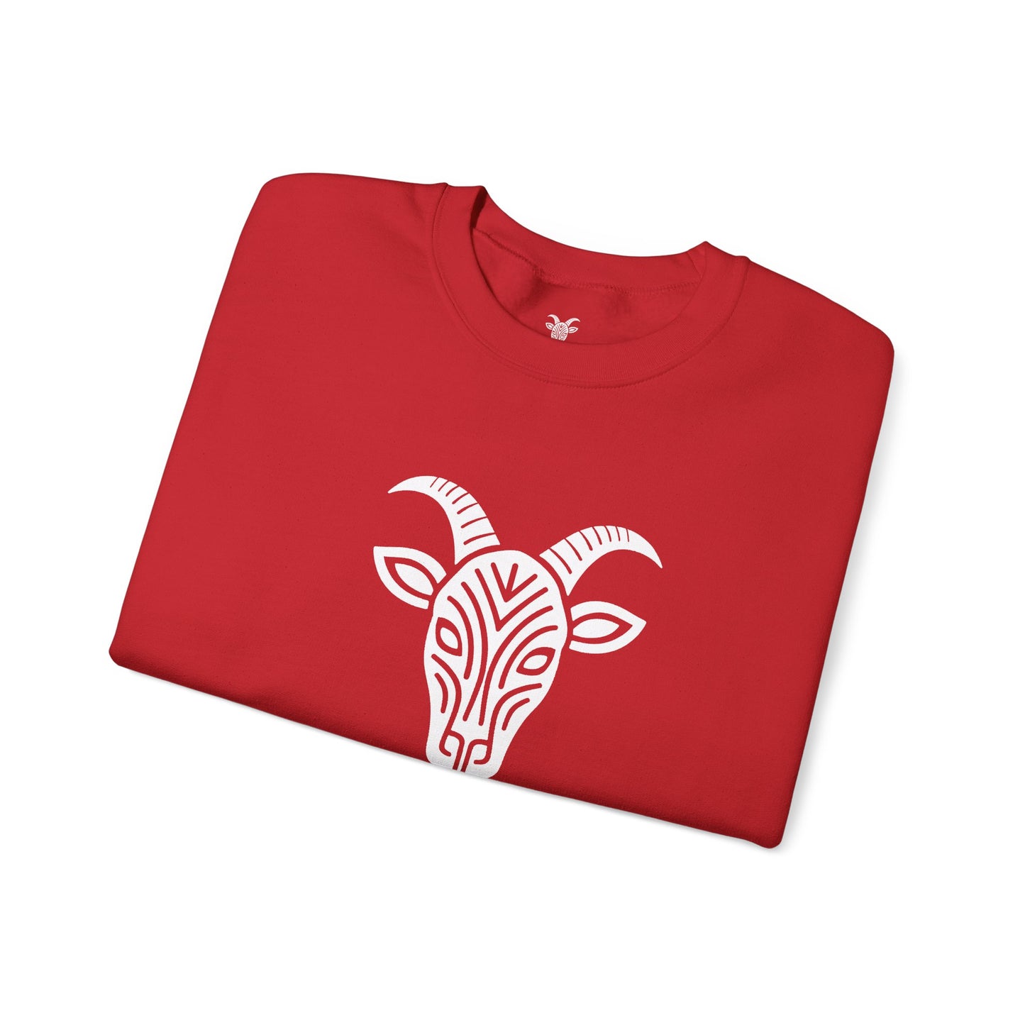 Felpa Unisex TRUCUTU con Simbolo della Capra – Stile Boho Festival | Regalo per Amanti della Natura | Morbida e Comoda