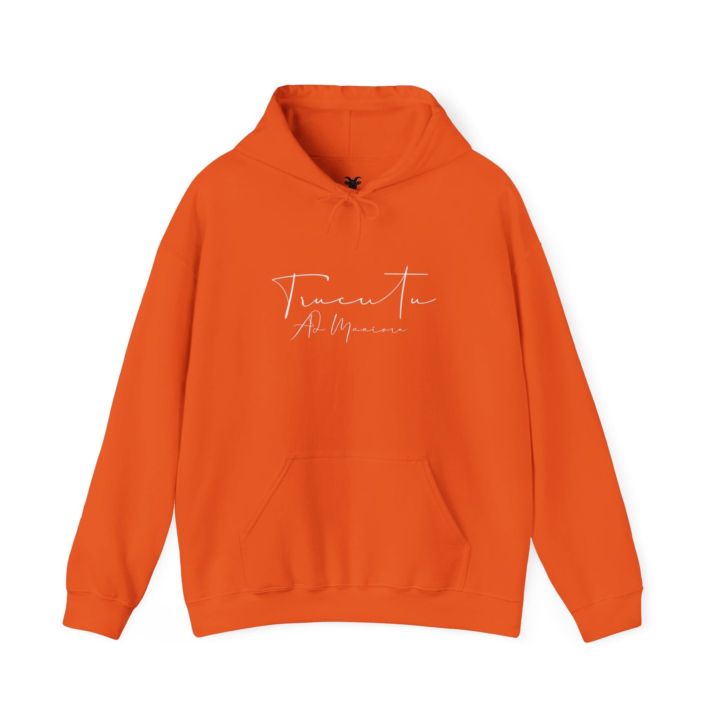 TRUCUTU Logo Hoodie – Unisex Pullover with Goat Emblem | Casual Streetwear | Gift for Animal & Nature Lover