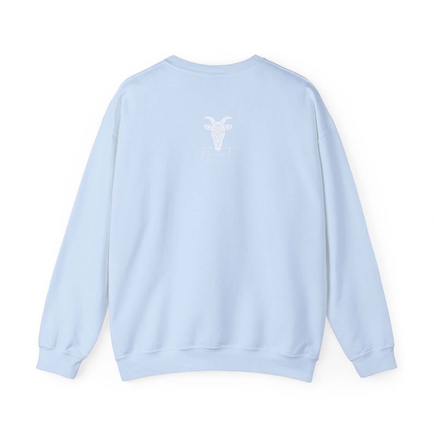 Felpa Unisex TRUCUTU con Simbolo della Capra – Stile Boho Festival | Regalo per Amanti della Natura | Morbida e Comoda