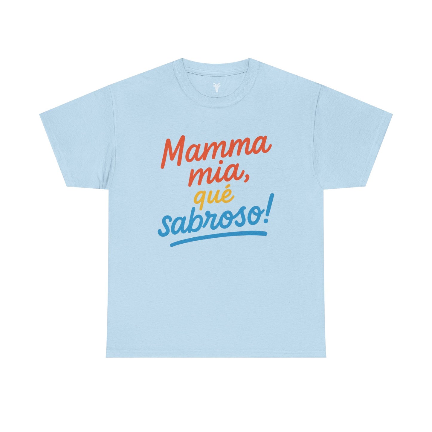 TRUCUTU “Mamma Mia, Qué Sabroso!” Unisex Tee – Funny Foodie Shirt | Casual Wear | Summer Vibes | Gift for Food Lovers | Conversation Starter
