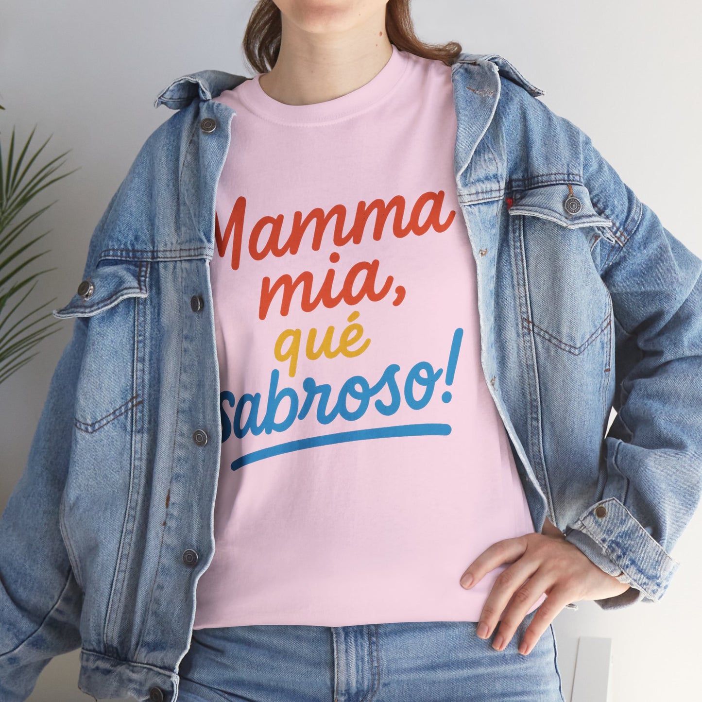 TRUCUTU “Deliciously Fun” Unisex Heavy Cotton Tee – Mamma mia, qué sabroso! | Perfect for Foodies, Casual Wear, Summer Parties & Gifts