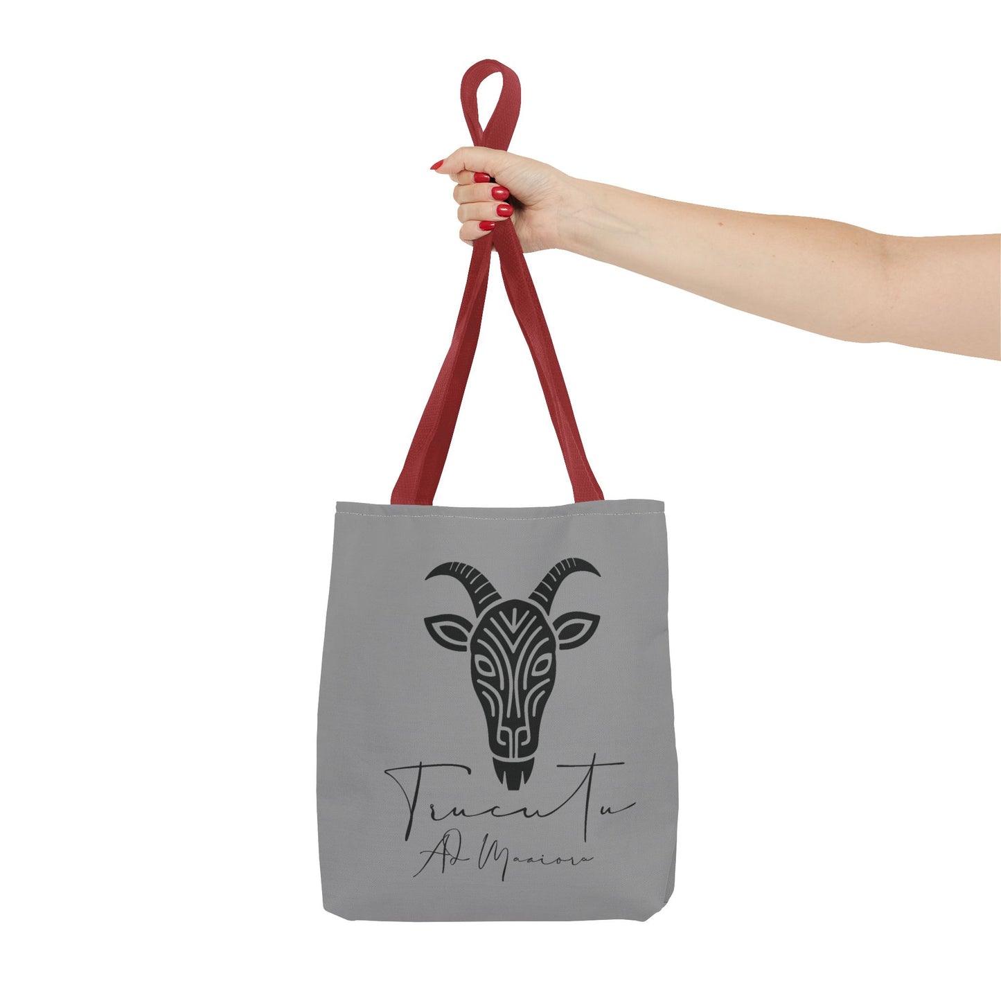 Borsa Tote TRUCUTU con Capra Tribale – Shopper Ecologica, Stile Boho Chic, Idea Regalo per Amanti degli Animali