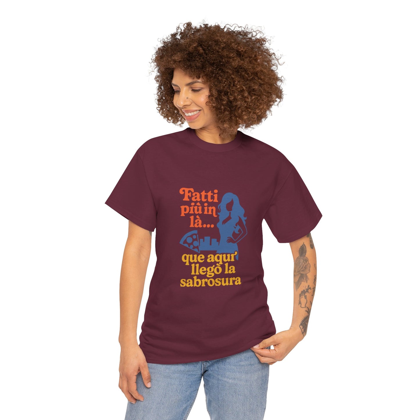 TRUCUTU “Fatti più in là” Unisex Heavy Cotton Tee – Casual Graphic T-Shirt | Hispanic Culture Shirt | Funny Sayings Gift for Her