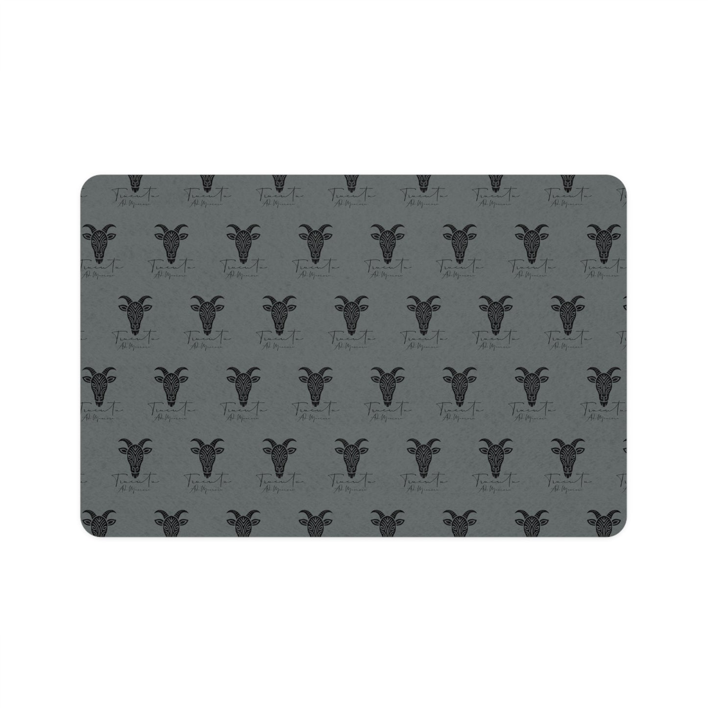 Tappetino Ciotola per Animali TRUCUTU – Antiscivolo 30x45 cm, Minimal per Cani e Gatti | Accessorio Moderno per la Casa