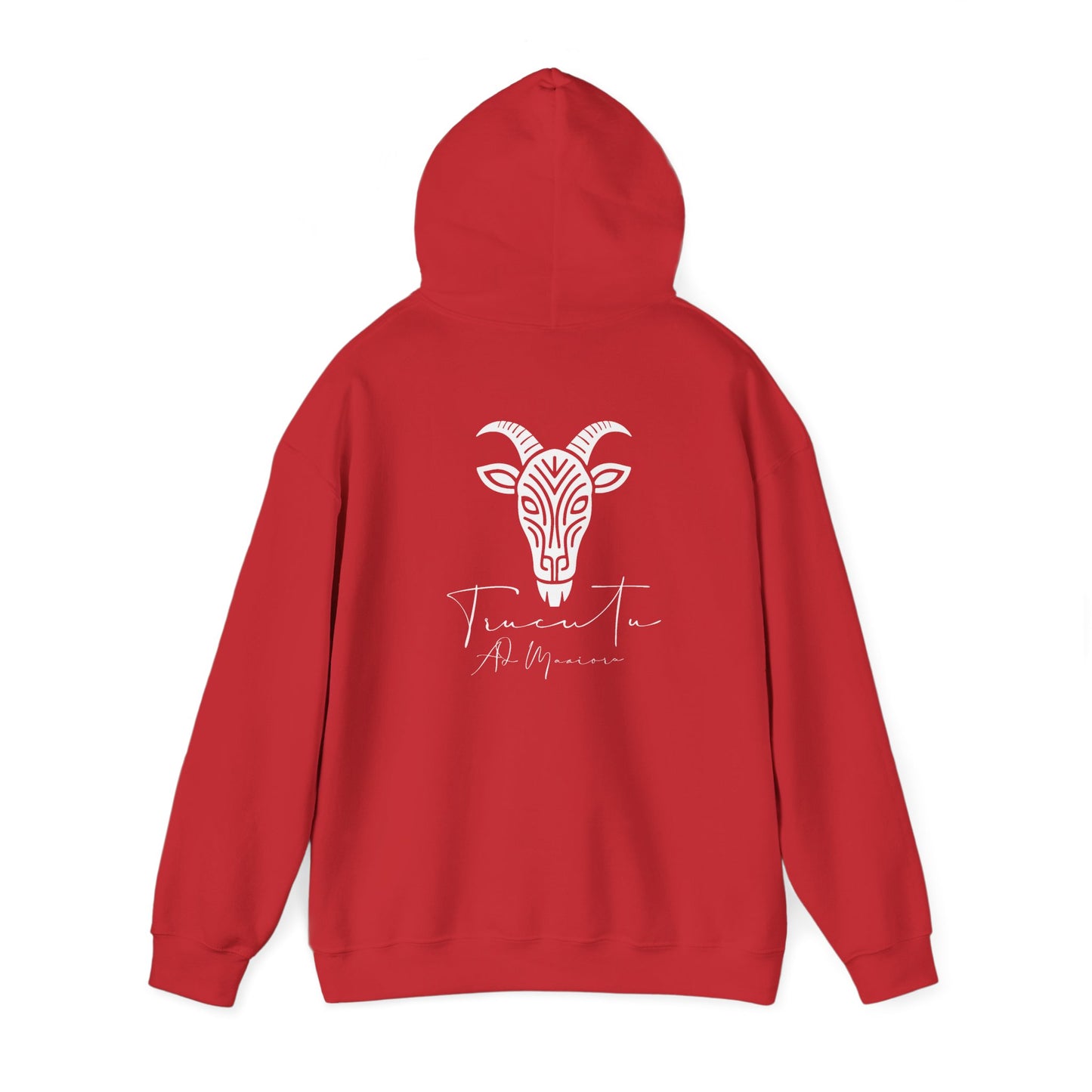 TRUCUTU Logo Hoodie – Unisex Pullover with Goat Emblem | Casual Streetwear | Gift for Animal & Nature Lover