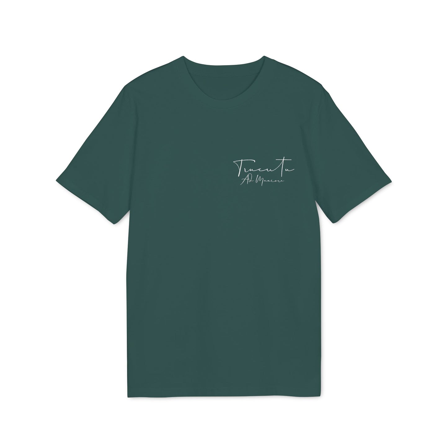 TRUCUTU Unisex T-Shirt – Casual Cotton Logo Shirt with Back Print & Front Signature | Everyday Streetwear Tee