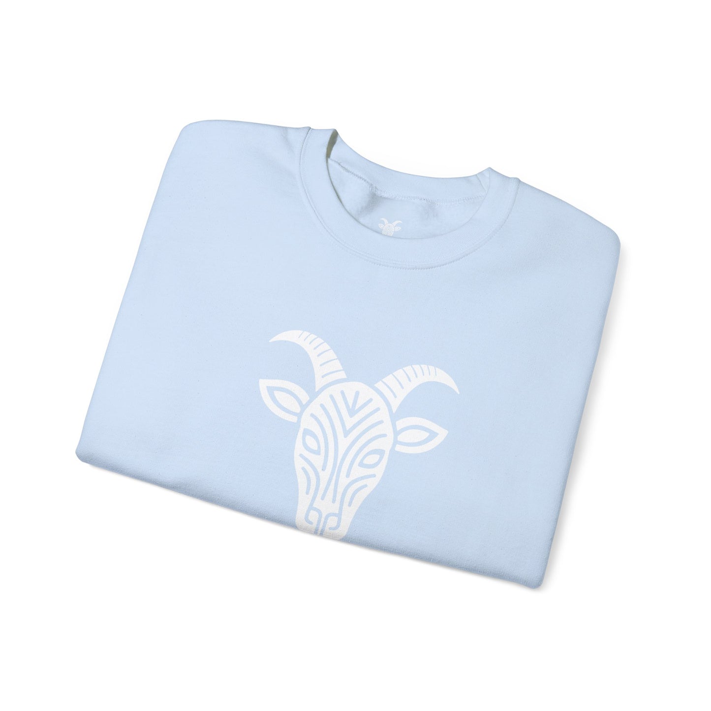Felpa Unisex TRUCUTU con Simbolo della Capra – Stile Boho Festival | Regalo per Amanti della Natura | Morbida e Comoda