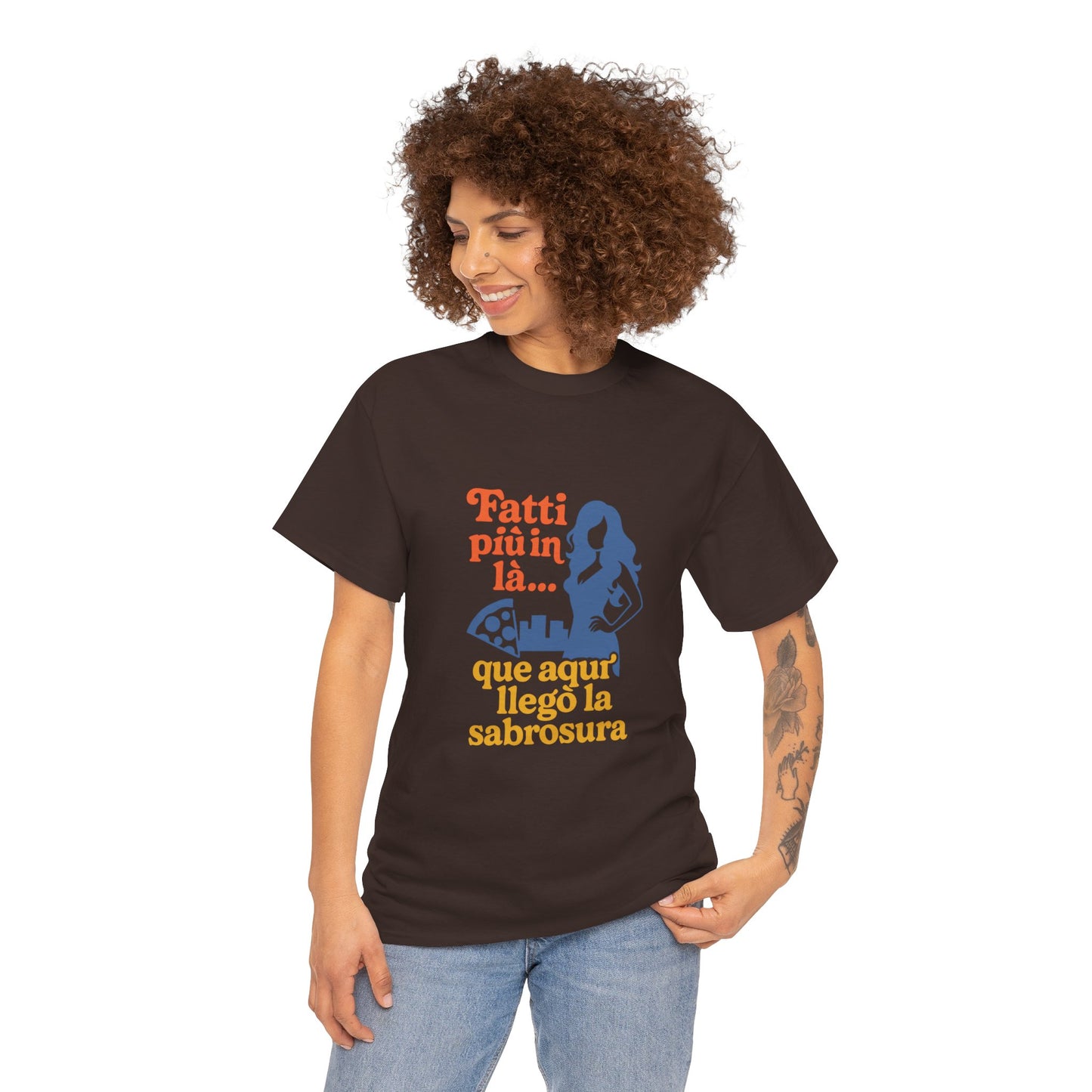 TRUCUTU “Fatti più in là” Unisex Heavy Cotton Tee – Casual Graphic T-Shirt | Hispanic Culture Shirt | Funny Sayings Gift for Her