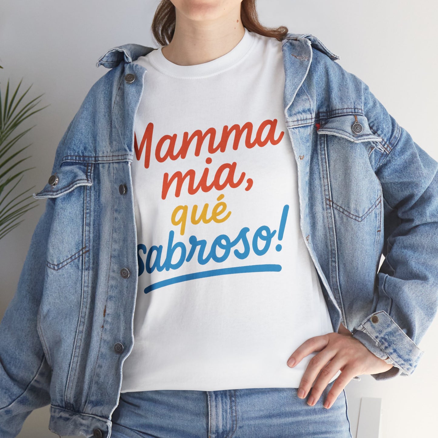 TRUCUTU “Deliciously Fun” Unisex Heavy Cotton Tee – Mamma mia, qué sabroso! | Perfect for Foodies, Casual Wear, Summer Parties & Gifts