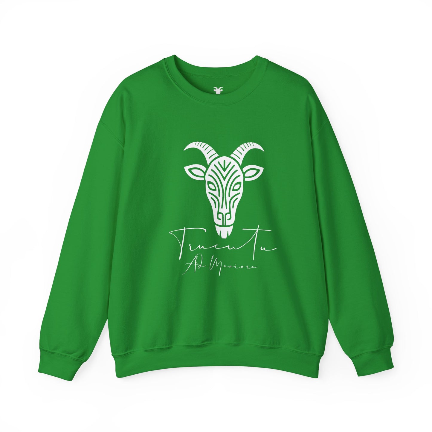 Felpa Unisex TRUCUTU con Simbolo della Capra – Stile Boho Festival | Regalo per Amanti della Natura | Morbida e Comoda