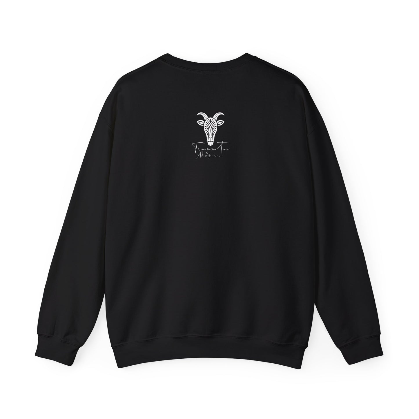 Felpa Unisex TRUCUTU con Simbolo della Capra – Stile Boho Festival | Regalo per Amanti della Natura | Morbida e Comoda