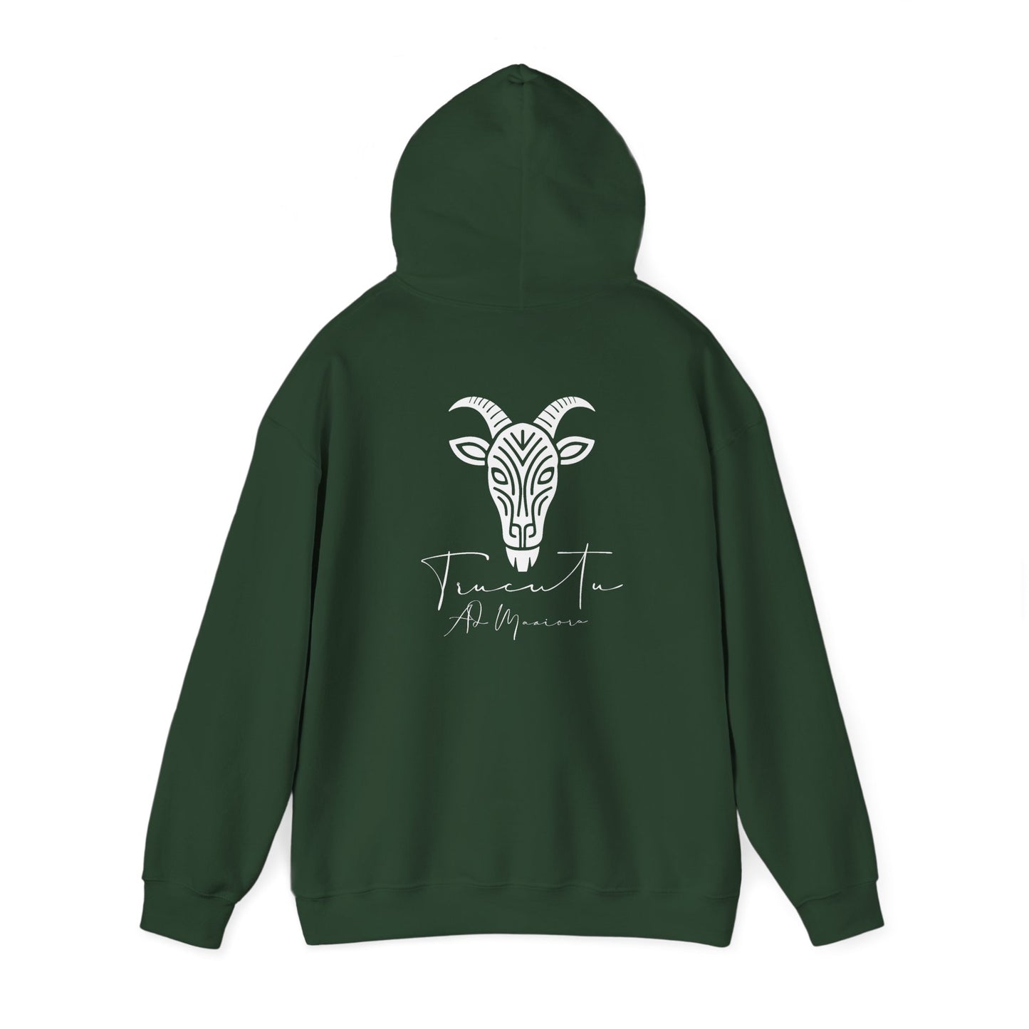 TRUCUTU Logo Hoodie – Unisex Pullover with Goat Emblem | Casual Streetwear | Gift for Animal & Nature Lover