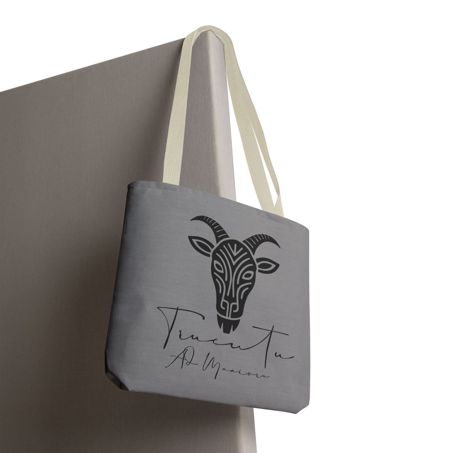 Borsa Tote TRUCUTU con Capra Tribale – Shopper Ecologica, Stile Boho Chic, Idea Regalo per Amanti degli Animali