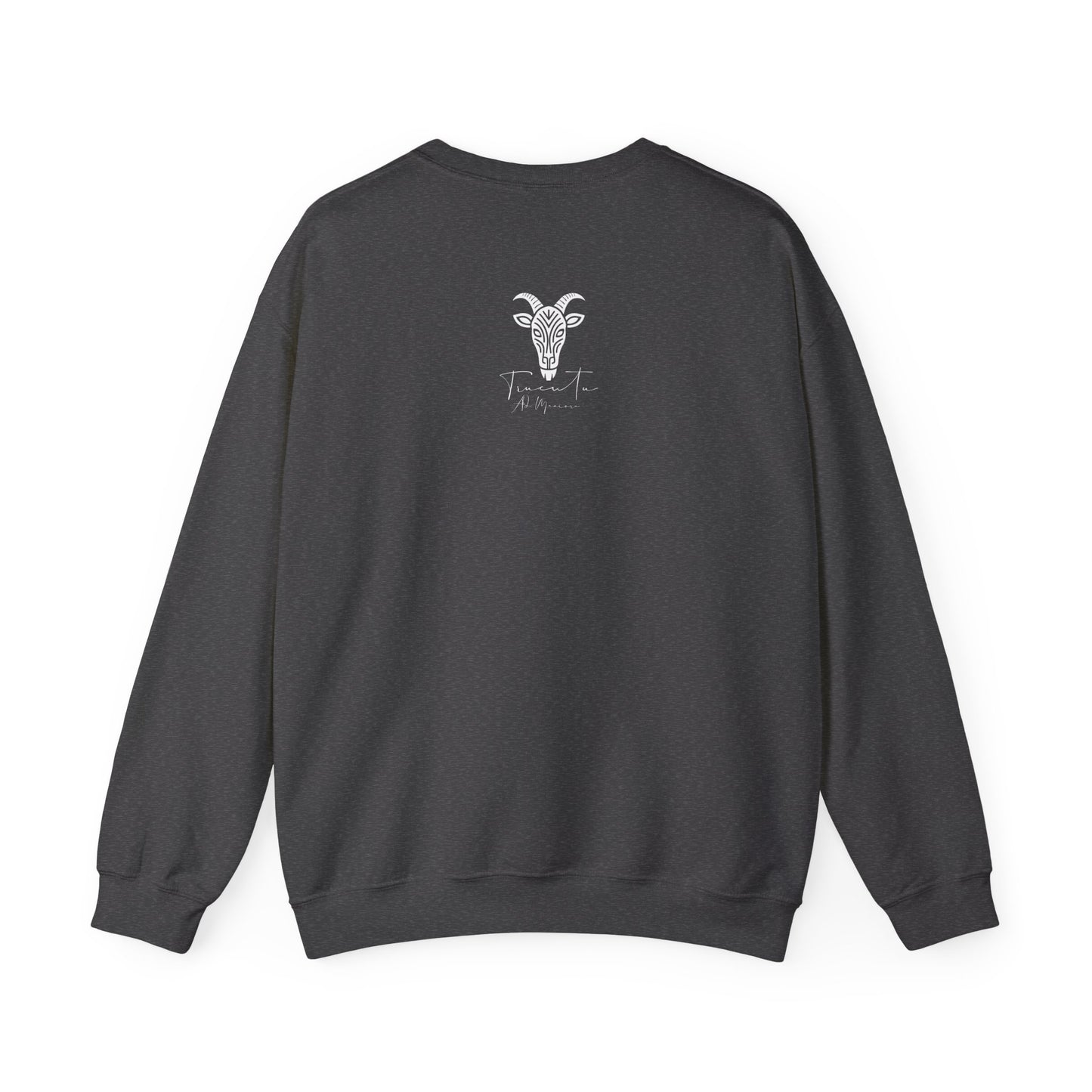 Felpa Unisex TRUCUTU con Simbolo della Capra – Stile Boho Festival | Regalo per Amanti della Natura | Morbida e Comoda