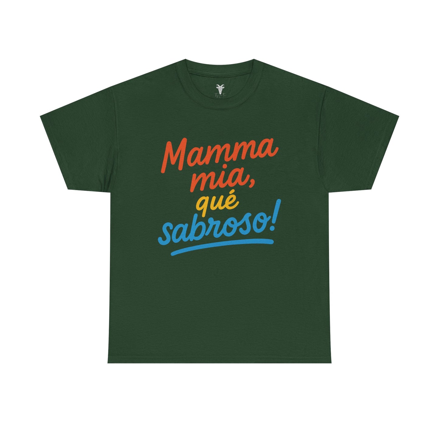 TRUCUTU “Deliciously Fun” Unisex Heavy Cotton Tee – Mamma mia, qué sabroso! | Perfect for Foodies, Casual Wear, Summer Parties & Gifts