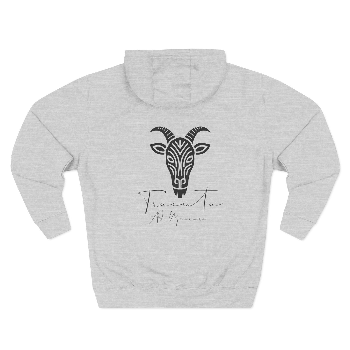 Felpa con Grafica Capra TRUCUTU – Calda in Pile, Design Animale Iconico, Regalo Perfetto per Amanti della Natura, Stile Ribelle ed Eco-Friendly