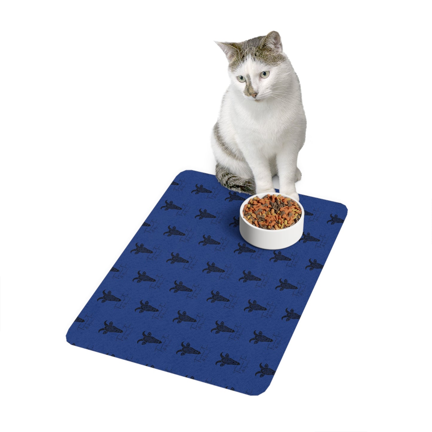 Tappetino Ciotola per Animali TRUCUTU – Antiscivolo 30x45 cm, Minimal per Cani e Gatti | Accessorio Moderno per la Casa