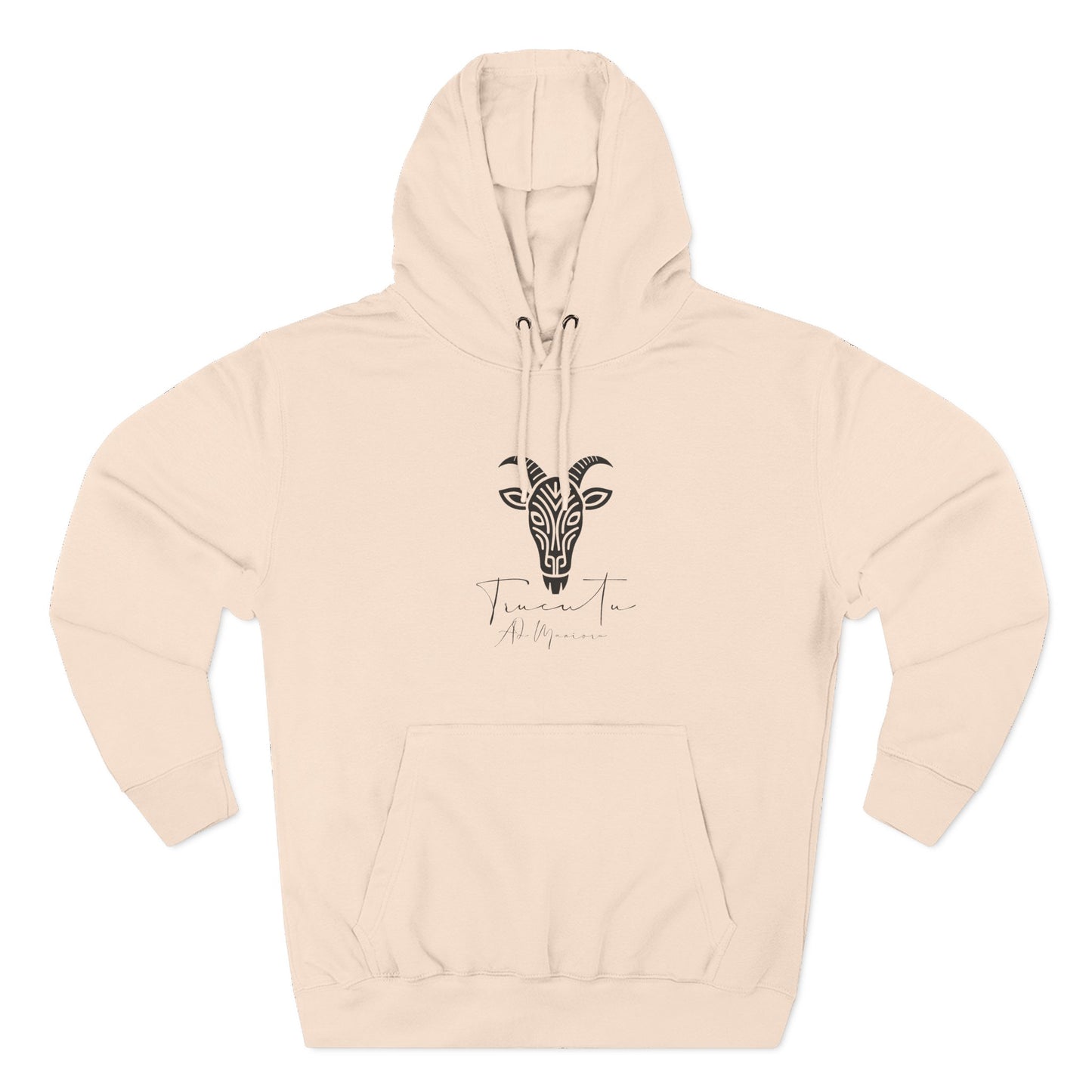 Felpa con Grafica Capra TRUCUTU – Calda in Pile, Design Animale Iconico, Regalo Perfetto per Amanti della Natura, Stile Ribelle ed Eco-Friendly