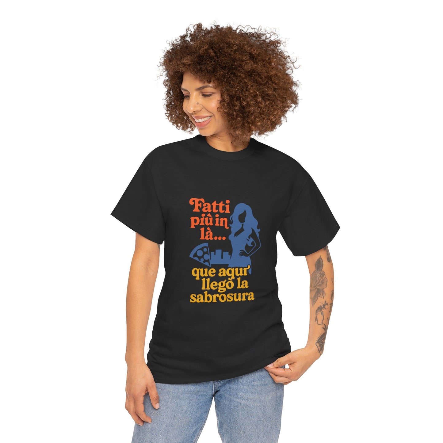 TRUCUTU “Fatti più in là” Unisex Heavy Cotton Tee – Casual Graphic T-Shirt | Hispanic Culture Shirt | Funny Sayings Gift for Her