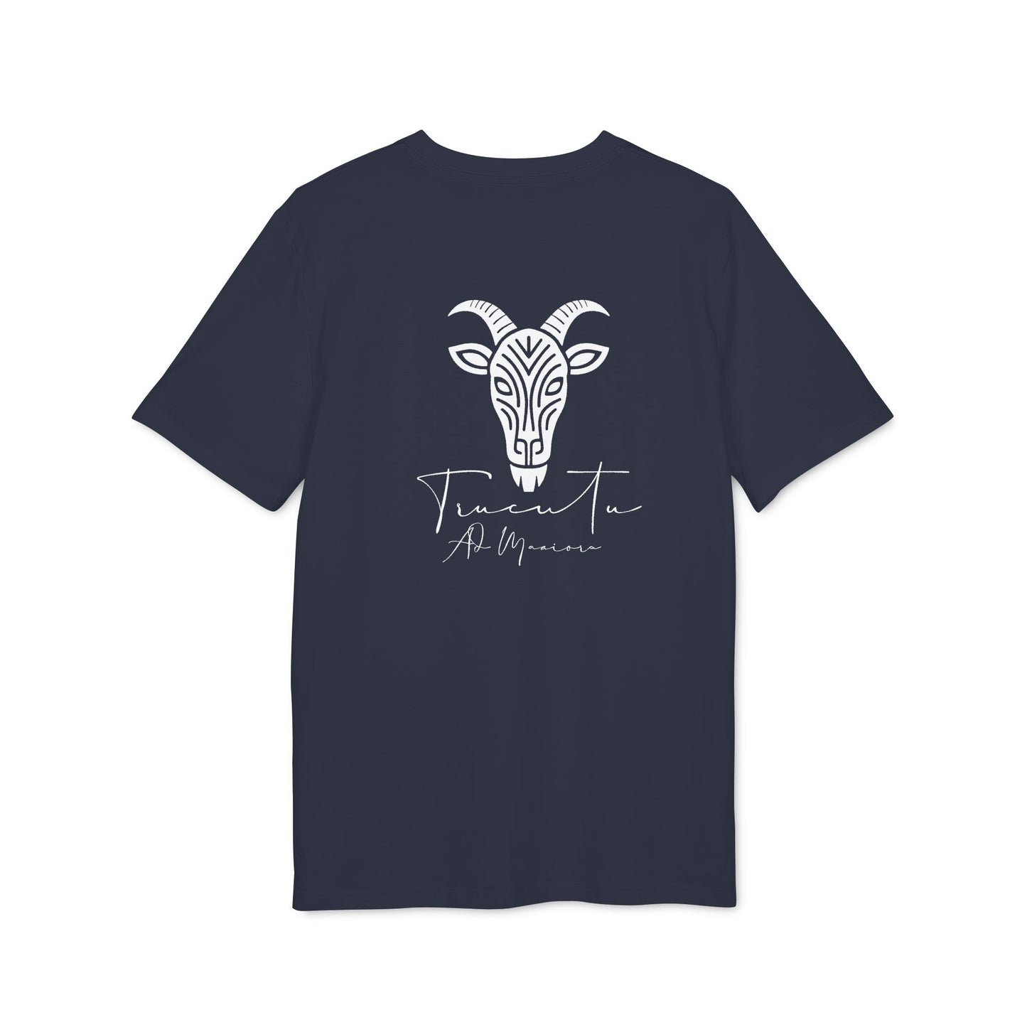 TRUCUTU Unisex T-Shirt – Casual Cotton Logo Shirt with Back Print & Front Signature | Everyday Streetwear Tee