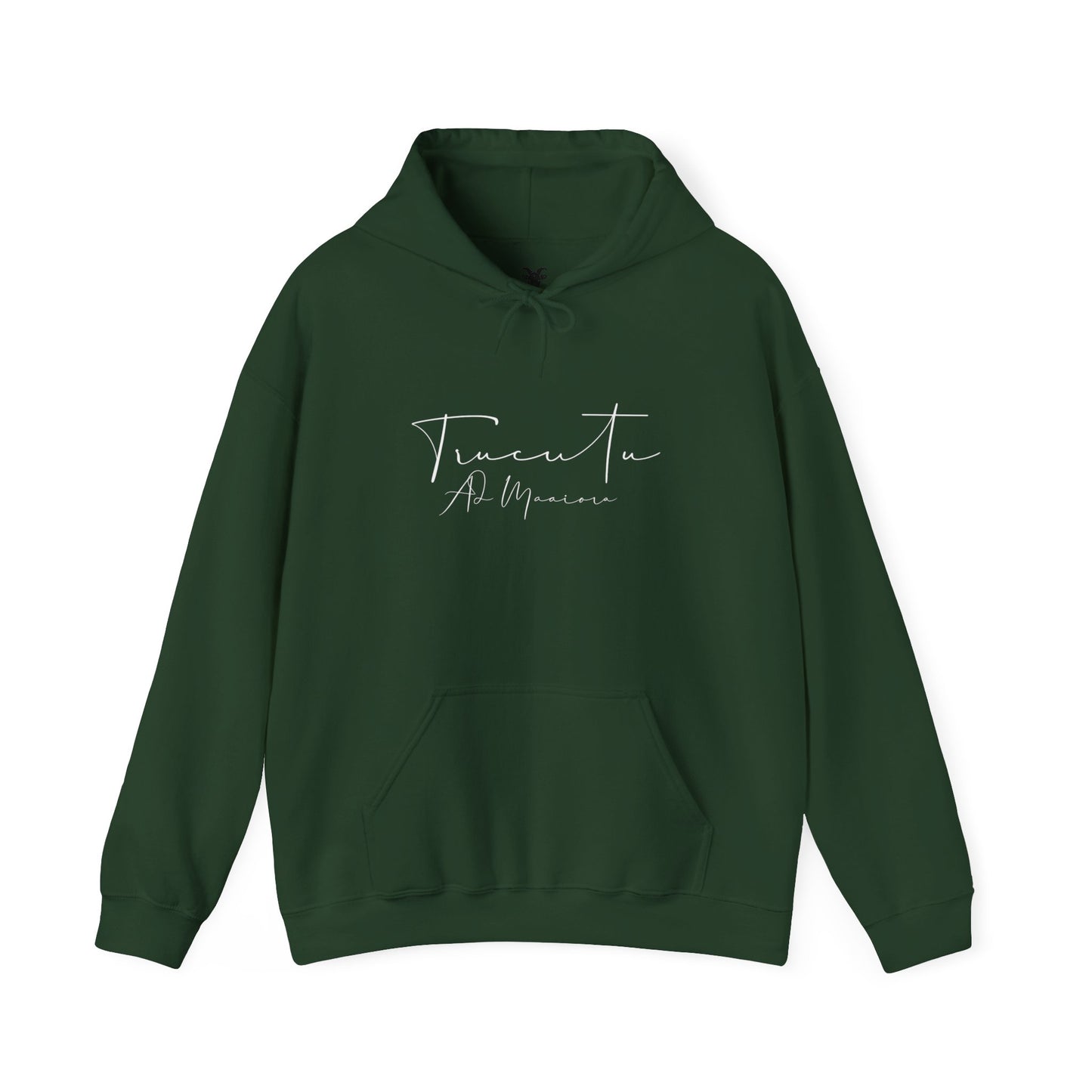 TRUCUTU Logo Hoodie – Unisex Pullover with Goat Emblem | Casual Streetwear | Gift for Animal & Nature Lover
