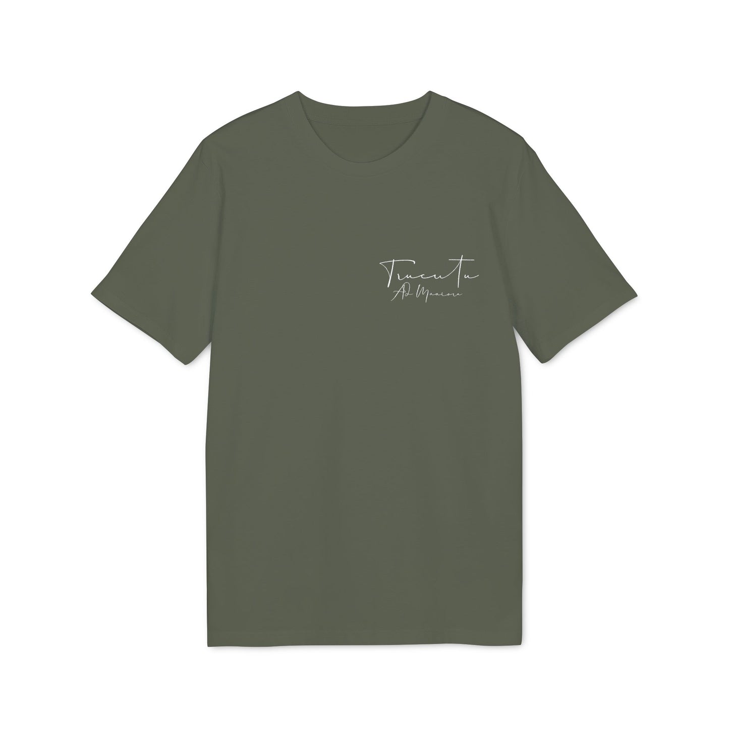 TRUCUTU Unisex T-Shirt – Casual Cotton Logo Shirt with Back Print & Front Signature | Everyday Streetwear Tee