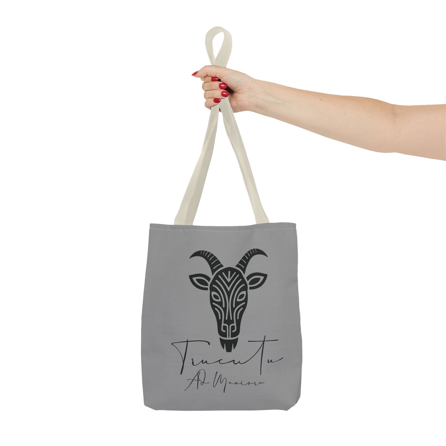 Borsa Tote TRUCUTU con Capra Tribale – Shopper Ecologica, Stile Boho Chic, Idea Regalo per Amanti degli Animali