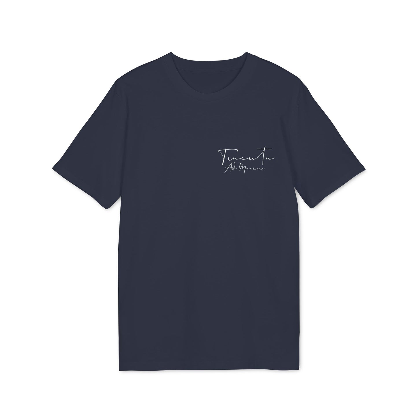 TRUCUTU Unisex T-Shirt – Casual Cotton Logo Shirt with Back Print & Front Signature | Everyday Streetwear Tee