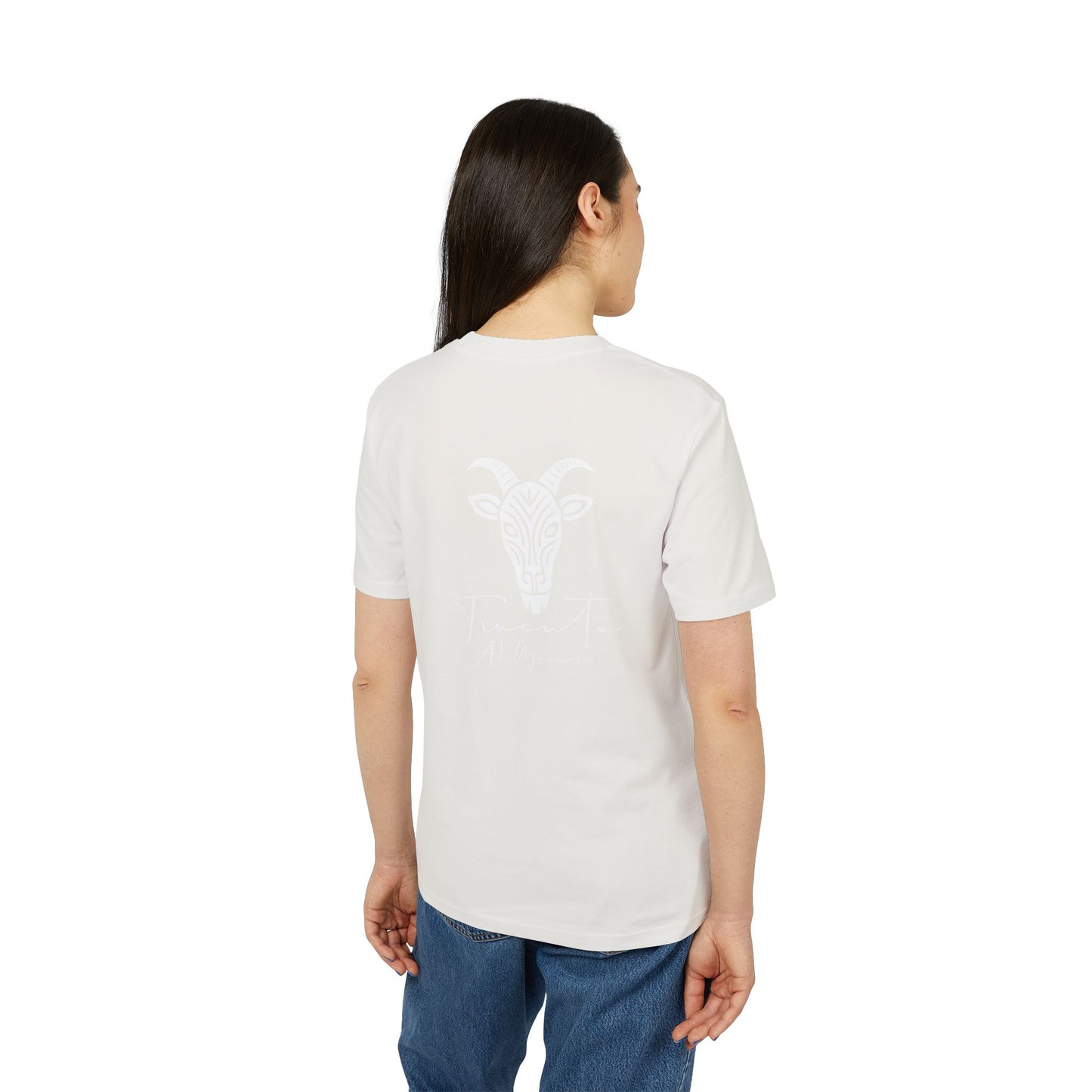 TRUCUTU Unisex T-Shirt – Casual Cotton Logo Shirt with Back Print & Front Signature | Everyday Streetwear Tee