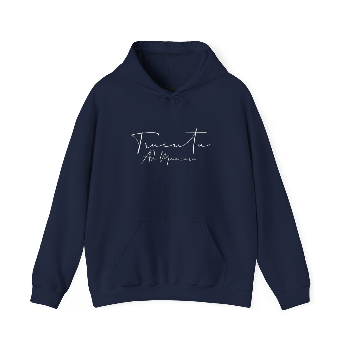 TRUCUTU Logo Hoodie – Unisex Pullover with Goat Emblem | Casual Streetwear | Gift for Animal & Nature Lover