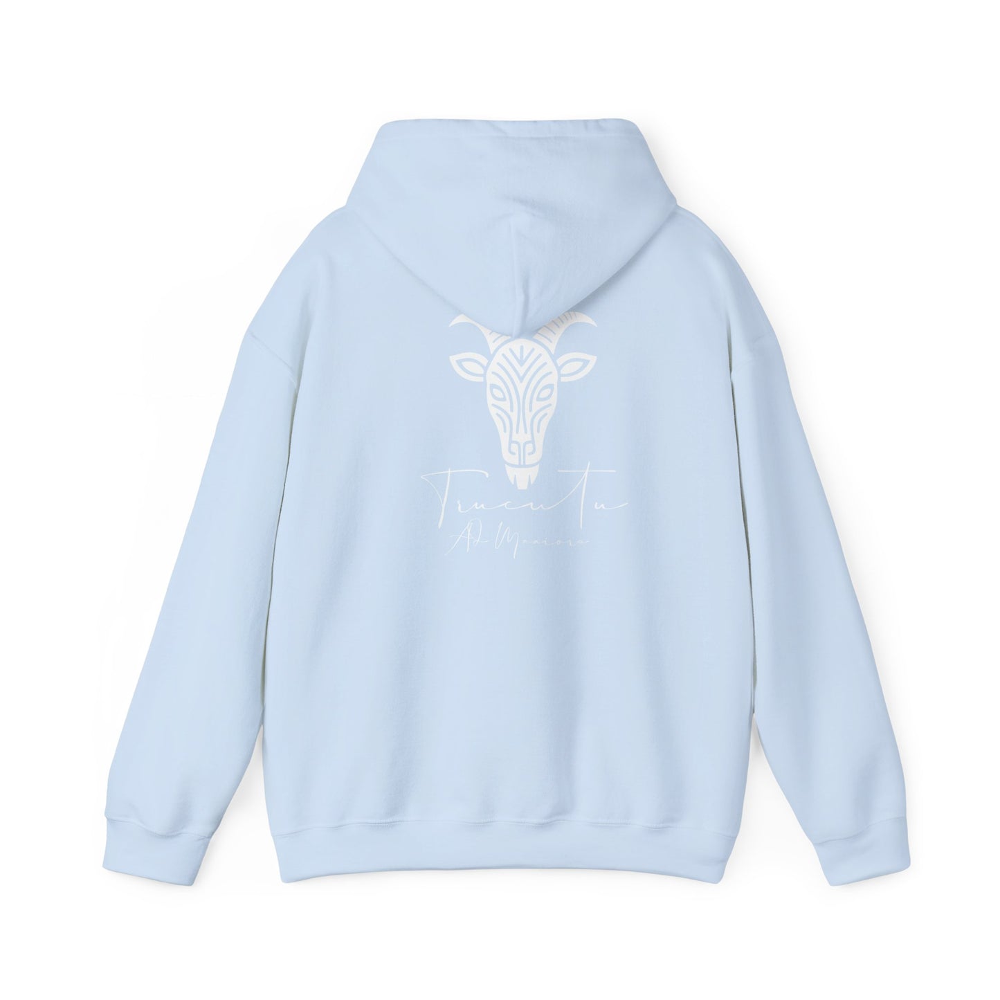 TRUCUTU Logo Hoodie – Unisex Pullover with Goat Emblem | Casual Streetwear | Gift for Animal & Nature Lover