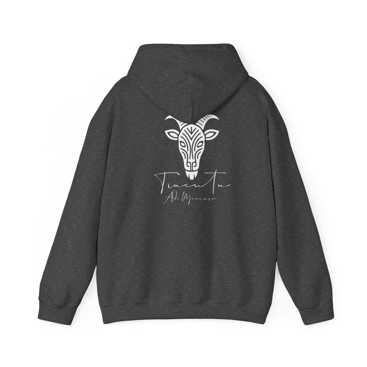TRUCUTU Logo Hoodie – Unisex Pullover with Goat Emblem | Casual Streetwear | Gift for Animal & Nature Lover