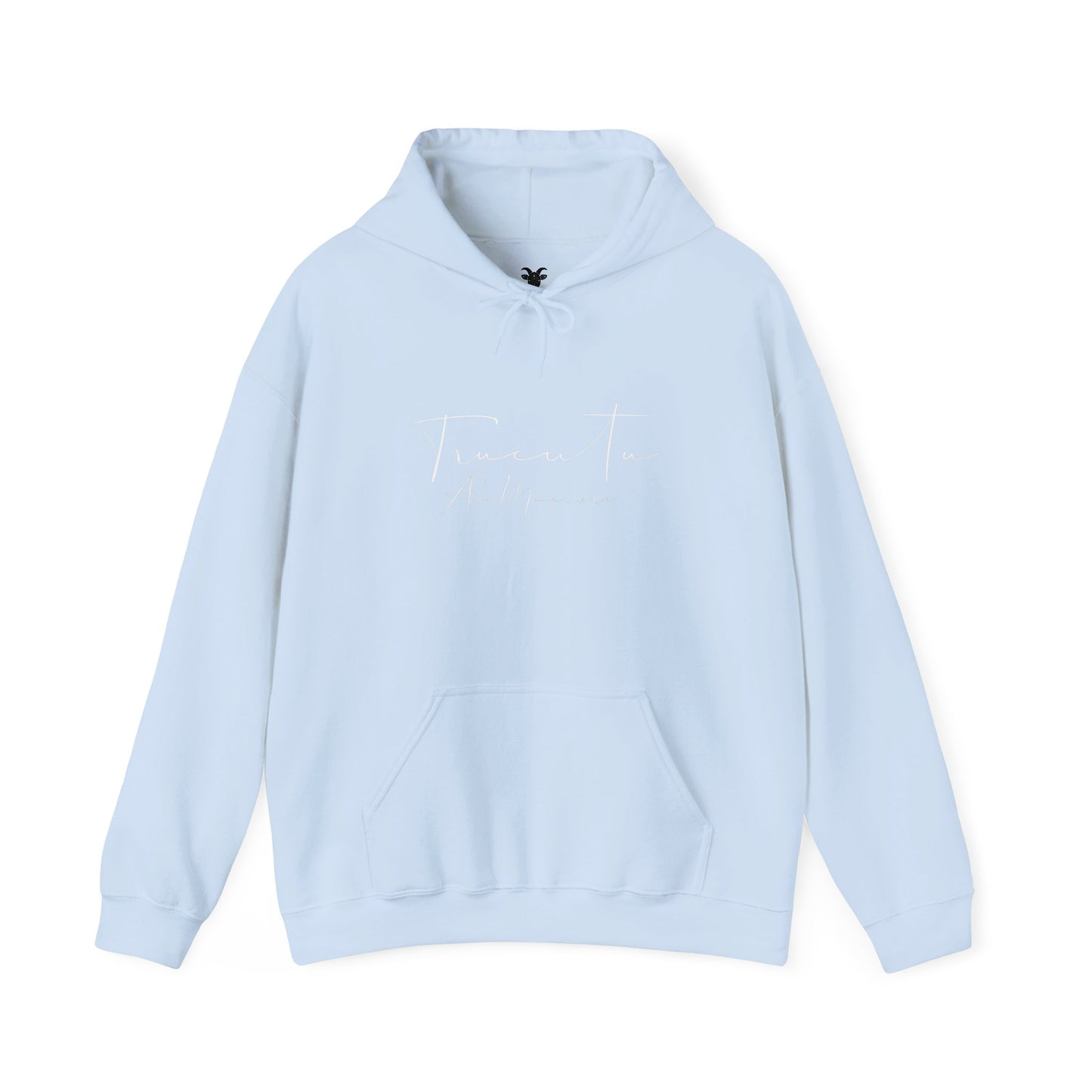 TRUCUTU Logo Hoodie – Unisex Pullover with Goat Emblem | Casual Streetwear | Gift for Animal & Nature Lover