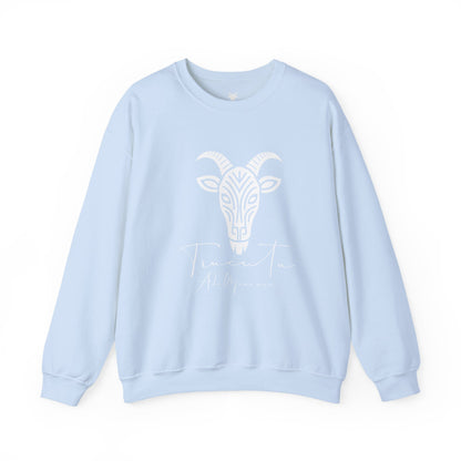 Felpa Unisex TRUCUTU con Simbolo della Capra – Stile Boho Festival | Regalo per Amanti della Natura | Morbida e Comoda