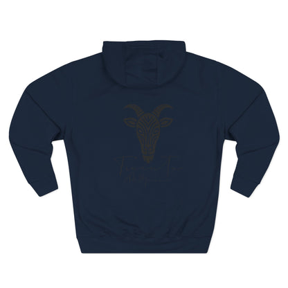 Felpa con Grafica Capra TRUCUTU – Calda in Pile, Design Animale Iconico, Regalo Perfetto per Amanti della Natura, Stile Ribelle ed Eco-Friendly
